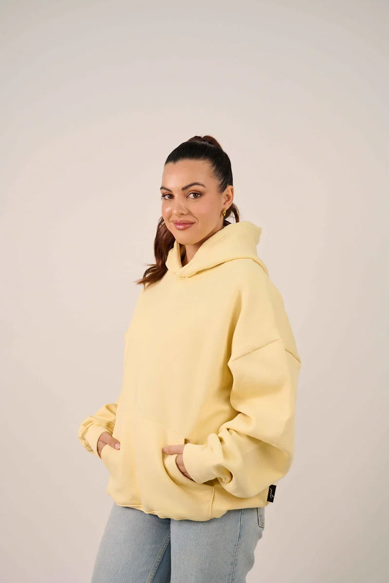 Mulu MULU Classic Oversized Hoodie - Eggshell Yellow